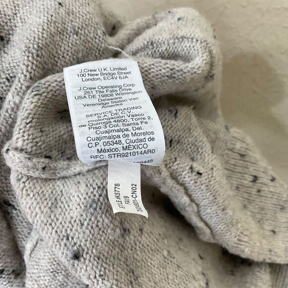 Madewell Donegal Kent coziest yarn Oversized Size L speckled gray long line - Picture 7 of 16